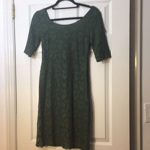Banana Republic green lace dress